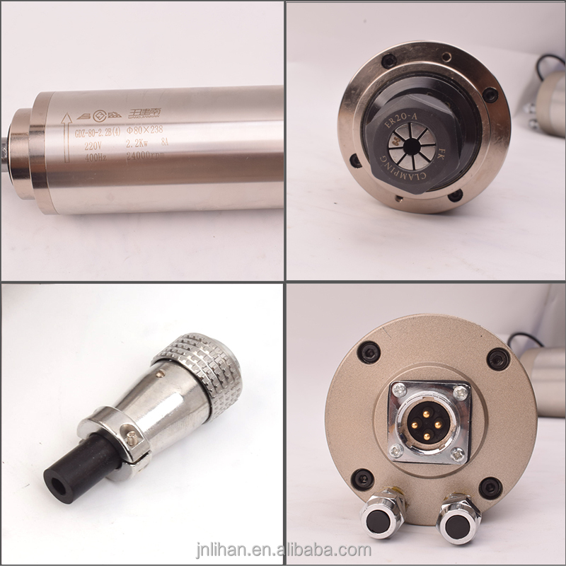 2.2Kw Water Cooled Spindle Kit Vfd - 2,2 kW 220 V wassergekühlter CNC-Frässpindelmotor
