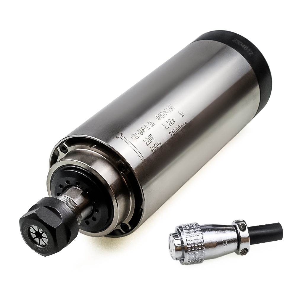 Air Cooled 1.5Kw Spindle Motor Inverter 110V - 2,2KW 1,5KW Luftgekühlter CNC-Spindelmotor-Kit mit VFD-Wechselrichter